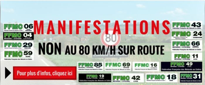 Automobilistes et motards multiplient les manifestations communes contre le 80 km/h