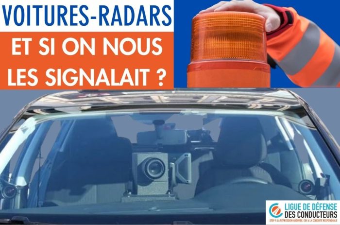Signaler les voitures-radars ? Un projet de loi soutenu par la Ligue de Défense des Conducteurs