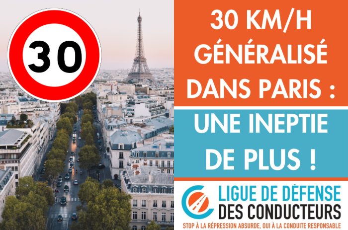 30 km/h à Paris : une ineptie de plus