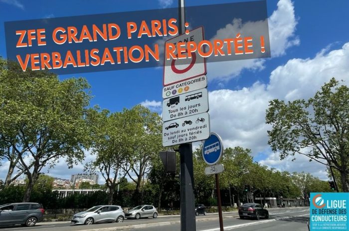 Zone à faibles émissions : la verbalisation des véhicules bannis de la Métropole du Grand Paris reportée
