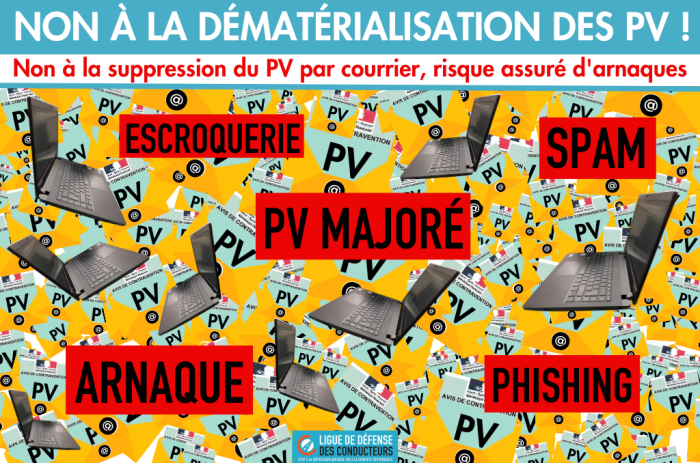 Dématérialisation des PV : gare aux PV majorés et aux arnaques !