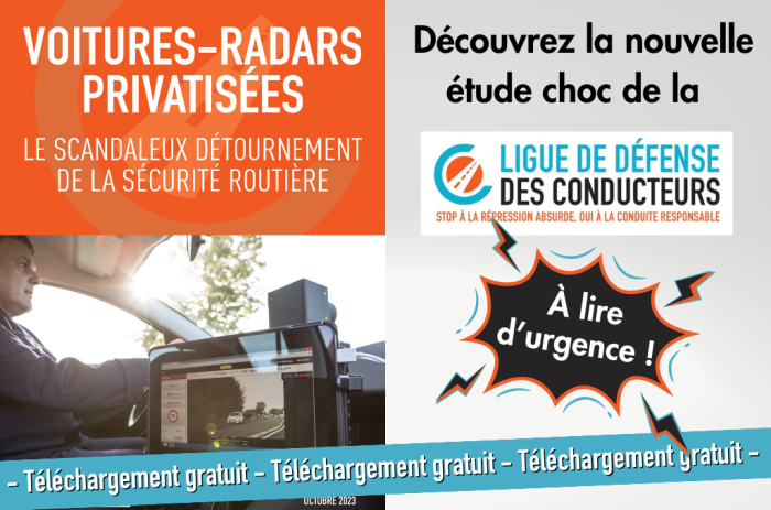 Les voitures-radars privatisées doivent disparaître de nos routes !