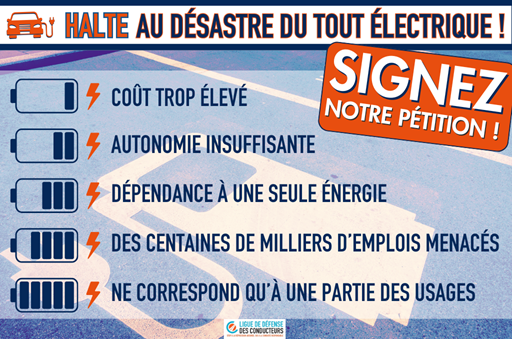 Halte au désastre du tout électrique !