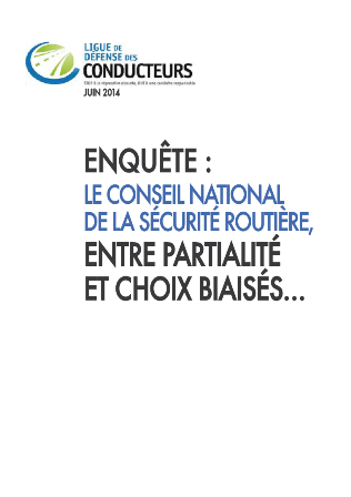 Conseil national de la sécurité routière : entre partialité et choix biaisés