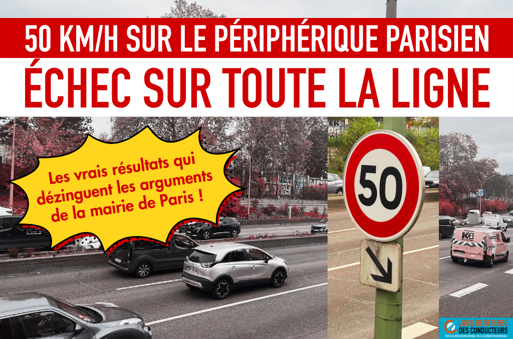 Résultat périphérique parisien à 50 km/h